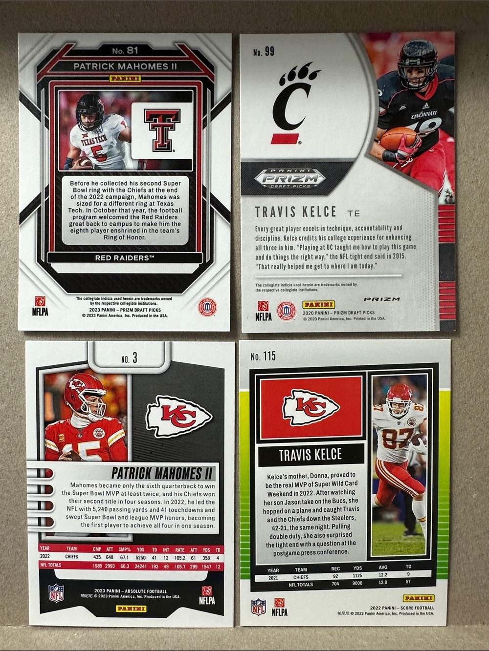 Patrick Mahomes/Travis Kelce Chiefs lot of 20 w/Chris Jones & Pacheco - Picture 5 of 11